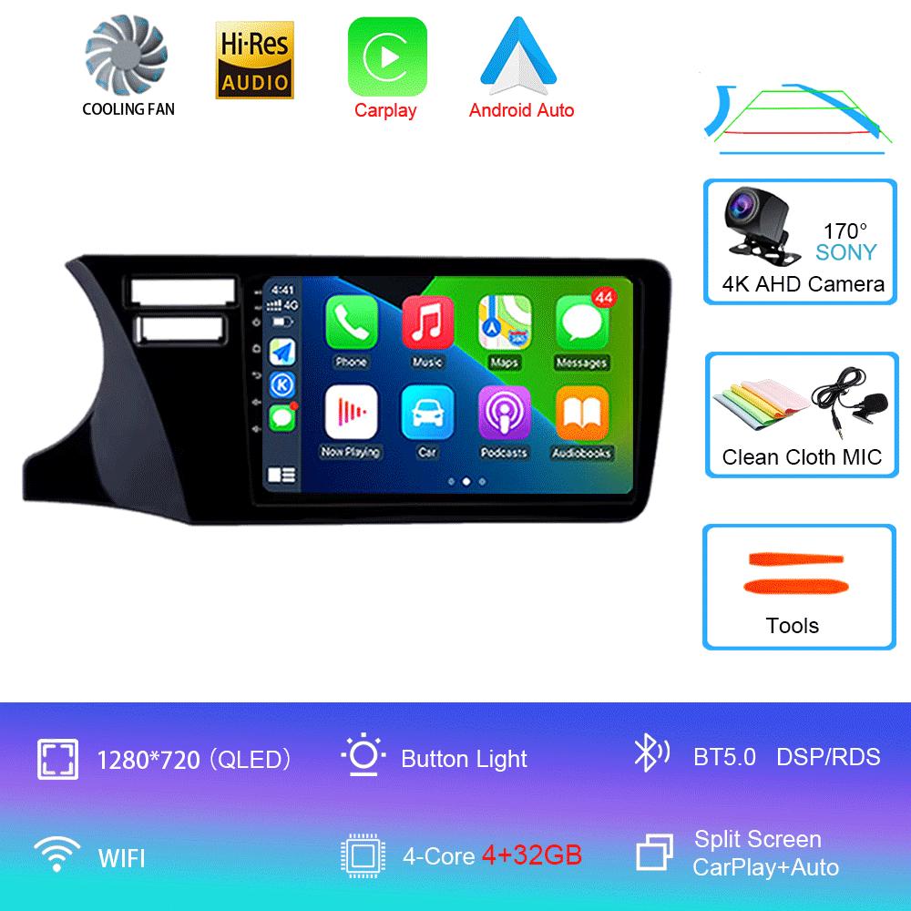 Android14 Car Radio For Honda City 2014 2015 2016 2017 Multimedia Video Player Navigation Stereo GPS Carplay Android Auto 4G DSP