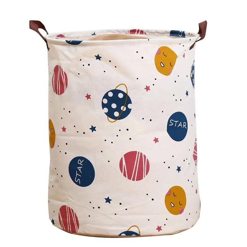 

Корзина для хранения Складная тканевая корзина для белья Ведро для хранения игрушек Одежда Обувь Корзина для грязной одежды Контейнер для хранения бытовых вещей 40x50cm