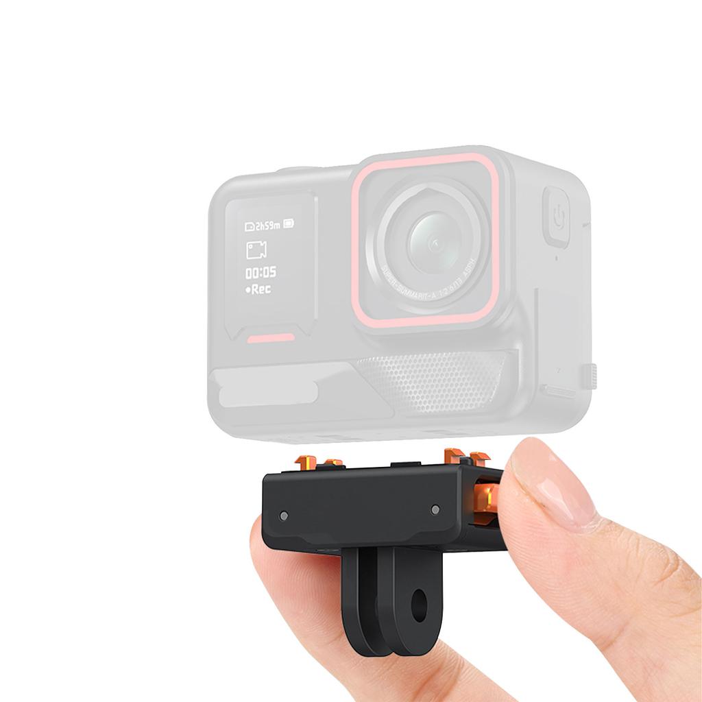 Quick Release Mount with N52 Magnet Fast Foldable Fit for GoPro 1 4 Inch Thread for Insta360 Ace AcePro AcePro2 X5