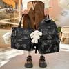 Butterfly Print Large Capacity Nylon Backpack for Junior High Students