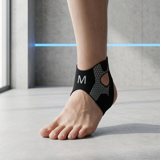 1/2Pcs Adjustable Ankle Brace for Men & Women, Injury Recovery Sprained Ankle Support Foot Wrap, Achilles Tendonitis Pain Relief Ankle Compression