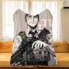 Anime A-Ajin D-Demi H-Human Throw Flannel Cozy Print Blanket, Portable, Durable Machine Washable Cute Cool