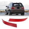 2Pcs Rear Bumper Reflector 63147240997 + 63147240998 Left Right Red Trim Compatible with BMW X5 E70 2009-2013