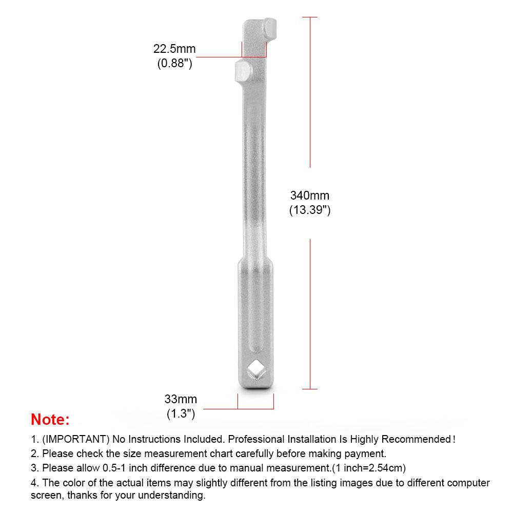 Wrench Extender Tool Bar 340MM Wrench Extension With 1/2 Inch Hole for Open End Wrench Extender 1/2 Torque Wrench for Mechanics
