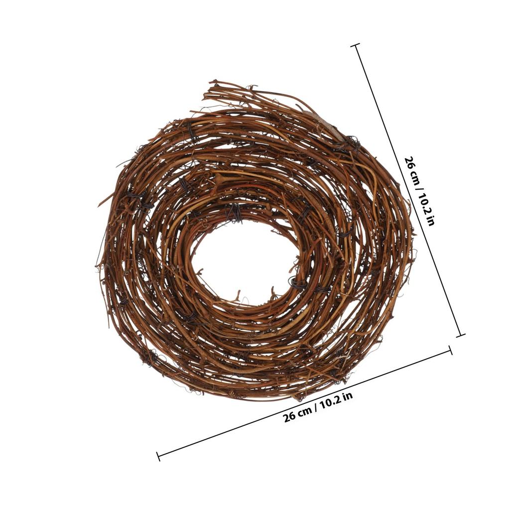 Versatile Rattan Wreath DIY Craft Supply Handmade Rattan Garland Base for Floral Wreaths Front Door Hanging Decoration Craft