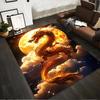 Goldener Drache mit Mond und Wolken Fantasy Kunst Teppich Dekoration Geeignet für den Einsatz als Anti-Rutsch für Wohnzimmer Schlafzimmer Sofas
