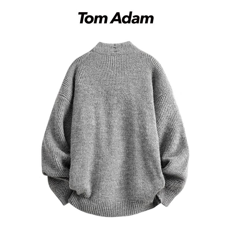 TOM ADAM American Retro Loose-Fit Knitted Cardigan