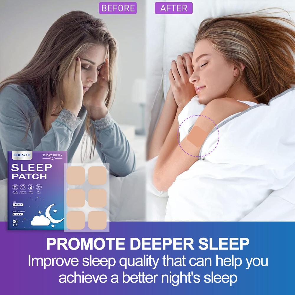 Hbesty Sleep Herbal Patches 30 Count Relaxing Formula For Stress Relief And Restful Sleep