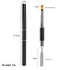 Dual-Use Nail Art Pen: Cross-Border Double-Headed Light Therapy & Glue Remover with Cap, Stainless Steel Pusher, and Embossing Extension