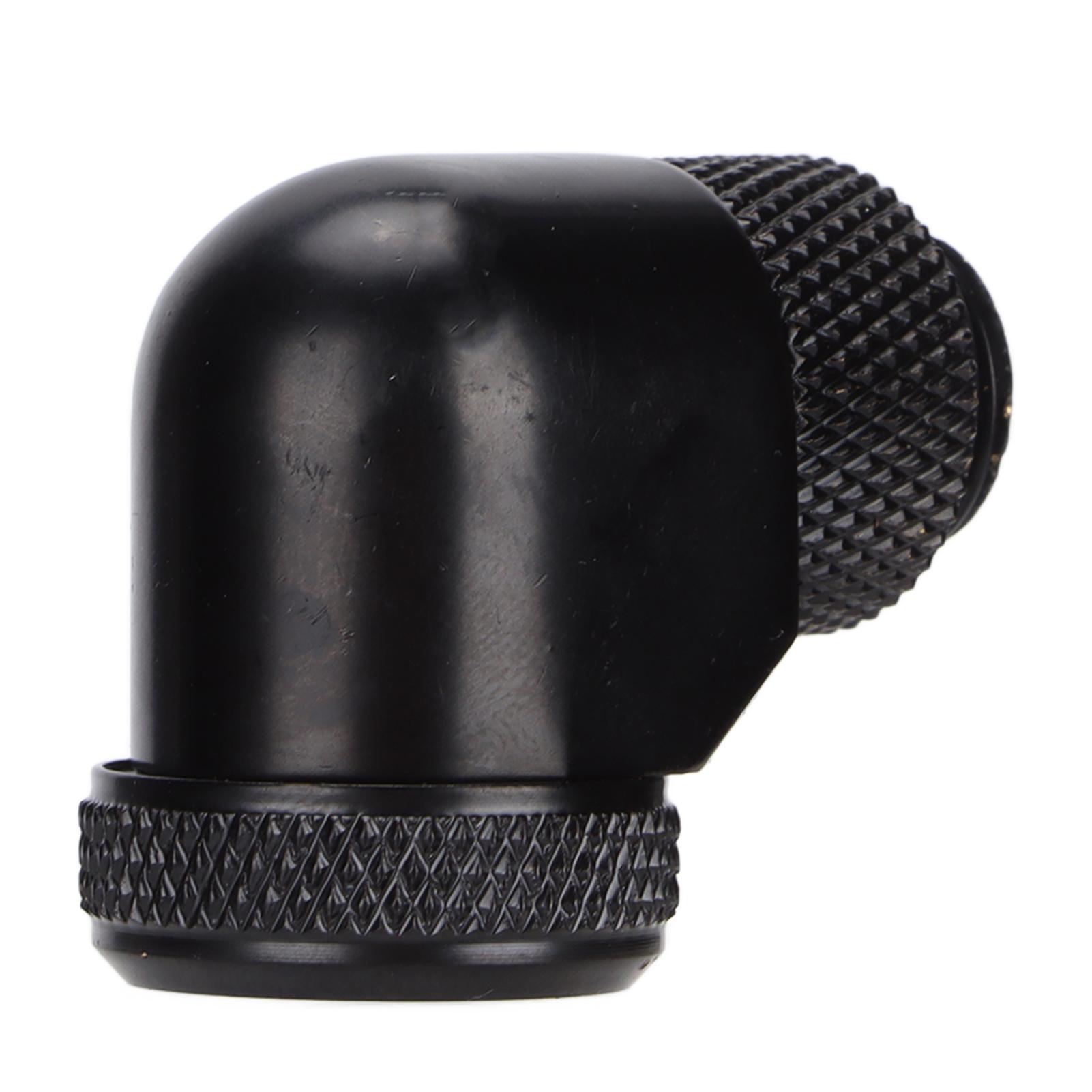 

Water Cooling Fitting 360 Degree Rotating Computer WaterCooled AntiDropping Hard Tube Connector(Black ) чёрный