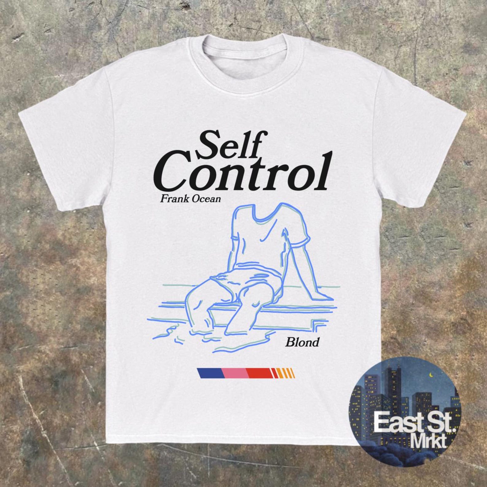 Frank Ocean Self Control Graphic Tee - Blond Album Music T-Shirt XL