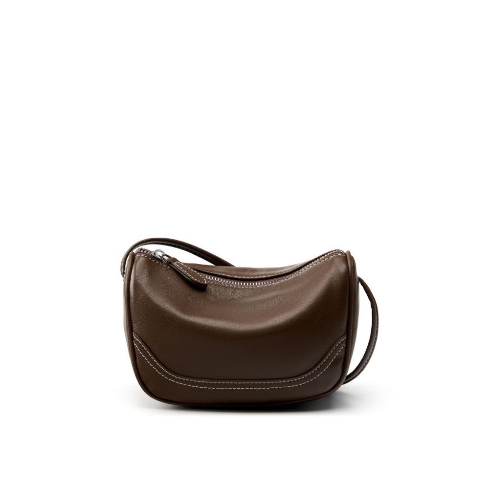 Simple Shoulder Women's Bag, Cowhide Fashion Mini Messenger Bag, Genuine Leather Women's Bag