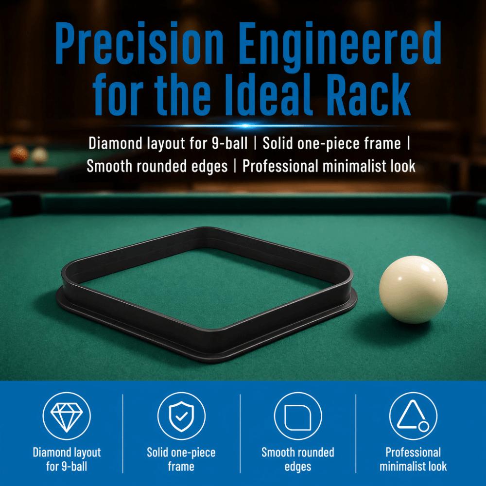 2PCS Rigid Frame Triangular Ball Frame Triangular Shape 9 Ball Frame Billiard Practice
