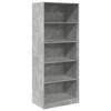 VidaXL Wardrobe Concrete Grey 80x50x200 Cm Engineered Wood 3307723