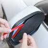 Car Rear View Mirror Rain Cover Sun Visor Eyebrow Carbon Fiber for Renault Dacia Duster Clio 4 Megane 2 3 Captur Sport Sandero Logan