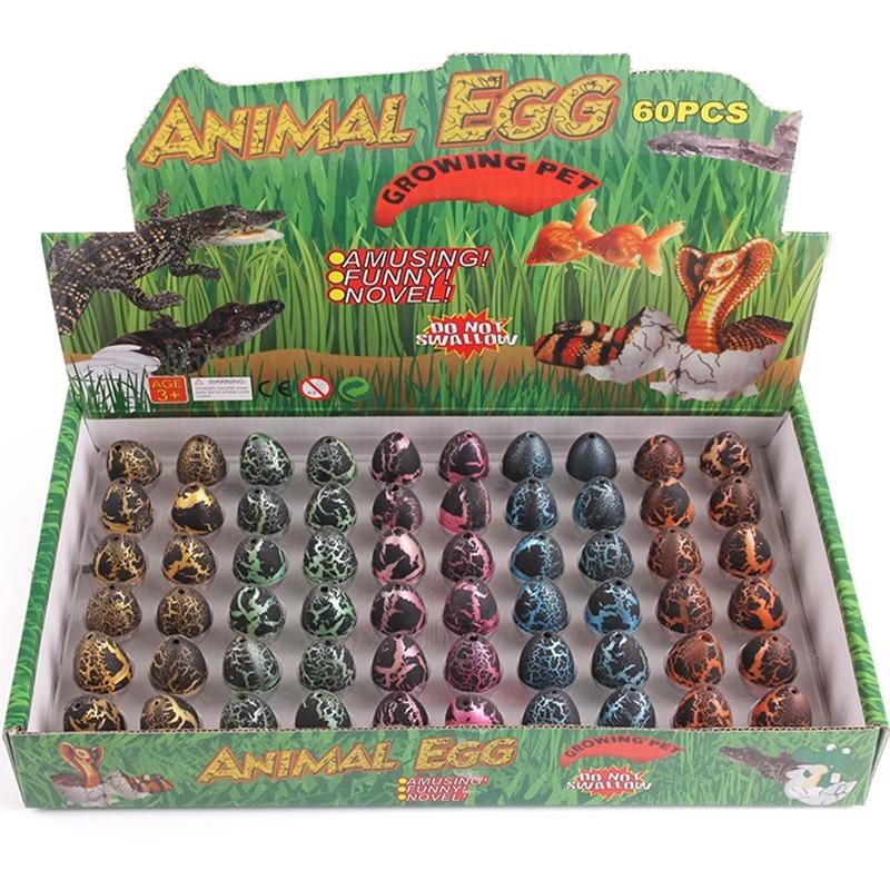 Creative Water Grow Egg Breeding Soak In Water To Hatch Dinosaur Eggs Cartoon Animals Models Educational Toys Gift