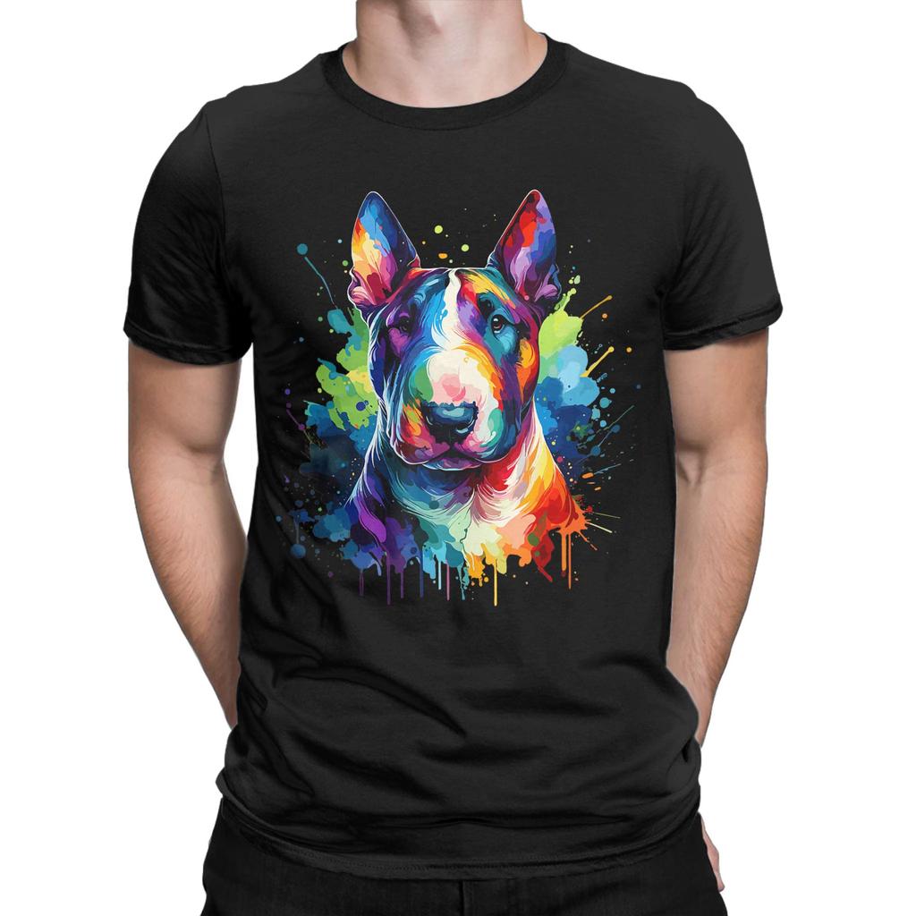 Japanese Bull Terrier Dog Unisex Unisexs T Shirt Cool Tees Short Sleeve Crew Neck TShirts Pure Cotton Printed Tops