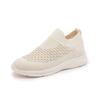 High Quality Slip-On Women Walking Shoes Mesh Lightweight Breathable Women Sports Shoes Fashion Rhinestone Wedge Sneakers Women
