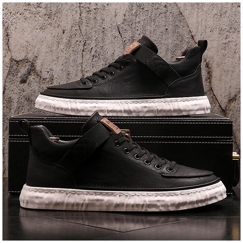 

Мужские лоферы, зимняя обувь, мужские оксфорды из натуральной кожи, стильная обувь с высоким берцем, модные оксфорды на шнуровке, туфли-лодочки на плоской подошве 38 чёрный