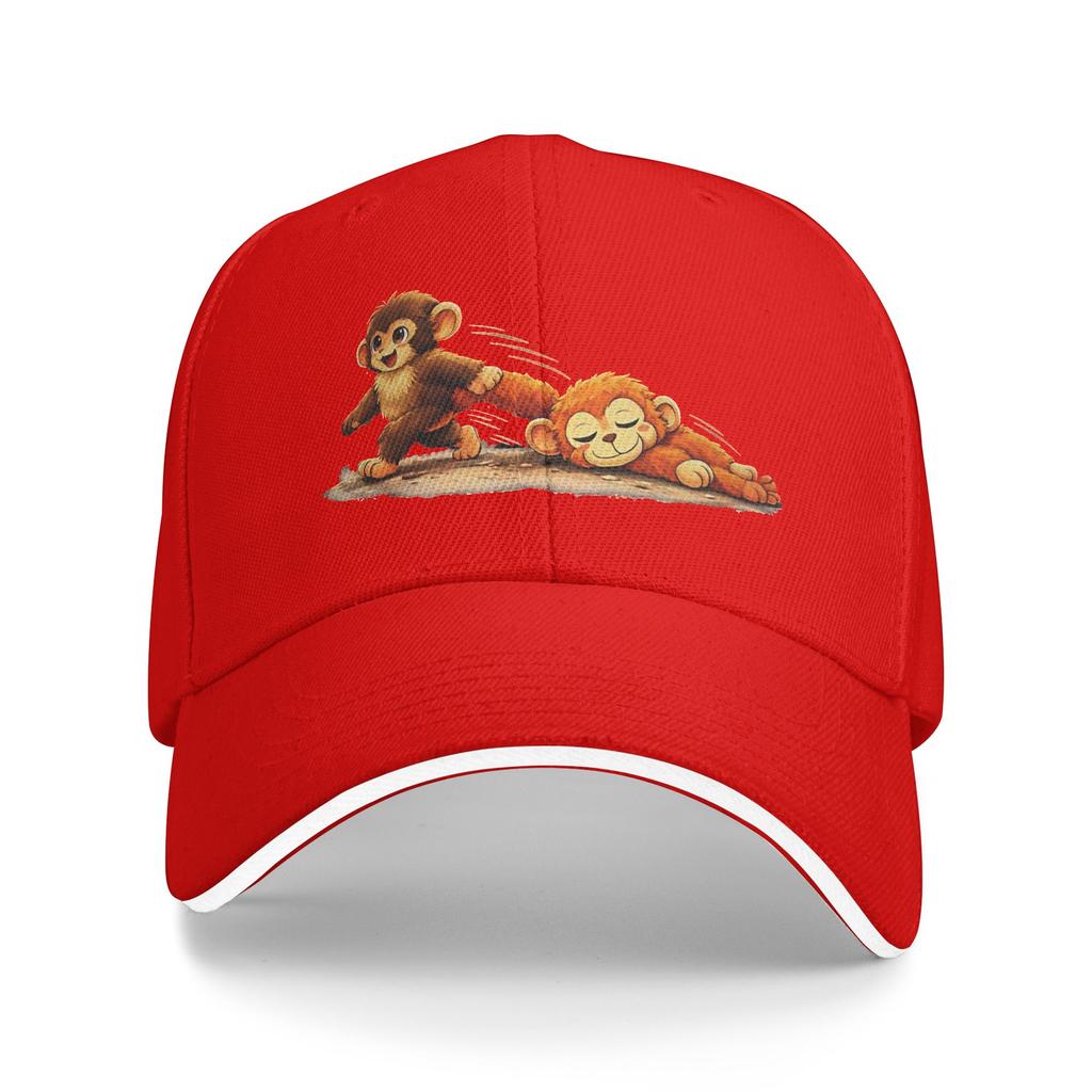 Monkey Punch Sun Baseball Cap Punch Monkey Summer Streetwear Hip Hop Hats For Female Male Hunting Camping Snapback Cap