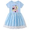 Vestido de Princesa con Lentejuelas Arcoíris de Manga Larga Kpop Demon Slayer para Niñas