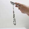 Pearl & Natural Gravel Beaded Agate Stone Phone Lanyard