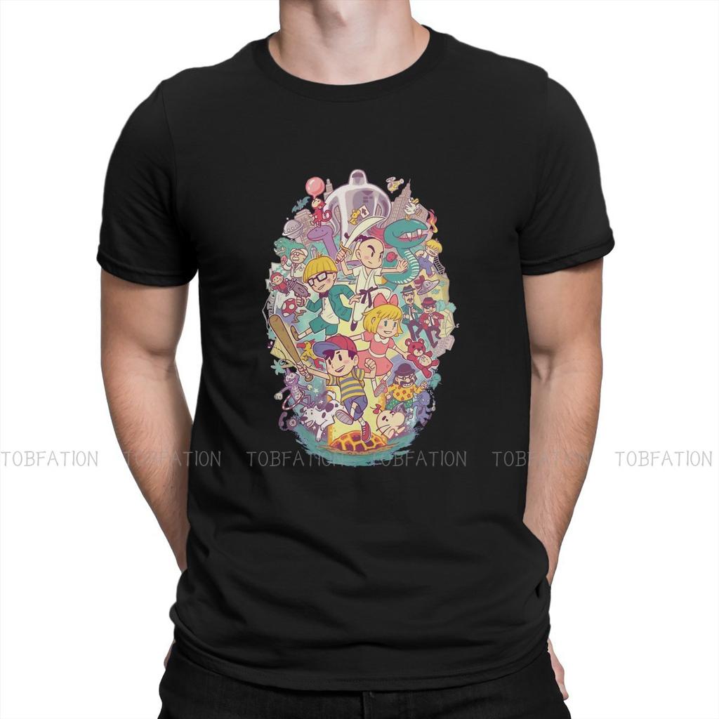 Characters Cute Hip Hop Tshirt Earthbound Mother Rpg Game Printing Streetwear Comfortable T Shirt Male Tee Unique Gift Clothes