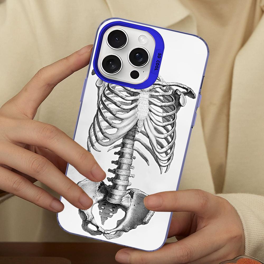 

Медицинский Чехол для Телефона с Анатомией Человека Для IPhone 16 15 14 13 12 11 Pro Max X XR XSMAX 8 7 Plus Матовый Ударопрочный Задний Чехол iPhone 13 mini