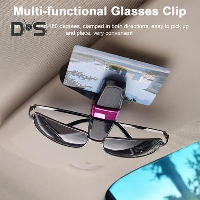 Auto-Sonnenbrillenhalter, Brillenclip, 180 Grad drehbar, Kratzschutz, einfach zu installierender Sonnenbrillenclip, Auto-Sonnenblendenzubehör