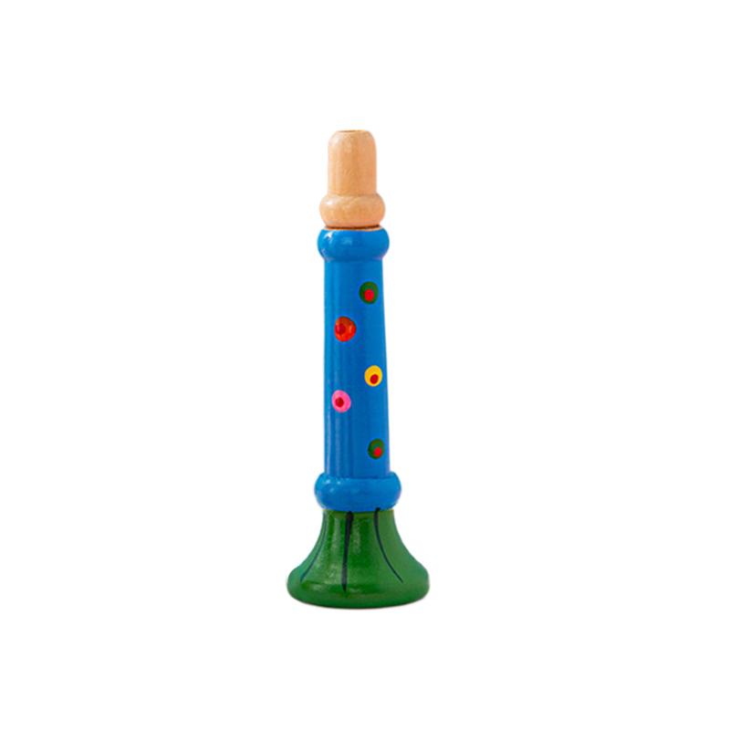 Wooden Trumpet Children Toy Horn Whistle Musical Instrument for Kids Early Educational Orff Music Instrument Sound Training Game