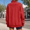 Women's Color Mock Neck Pullover Sweatshirt Loose Fit for Fall Winter