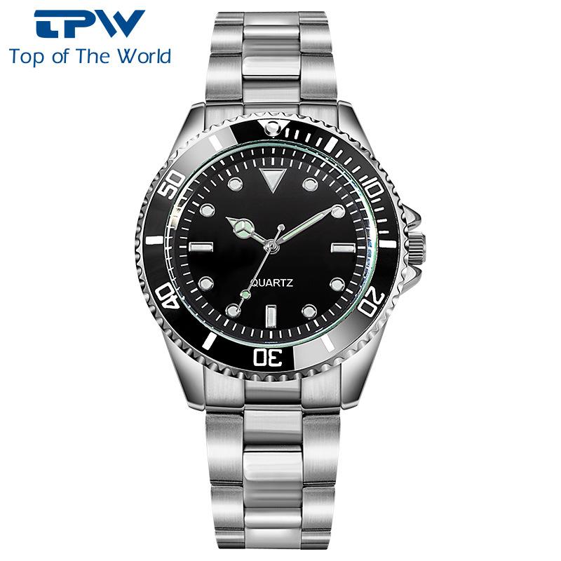 

Мужские часы для трансграничной торговли, декоративный ночник, водонепроницаемые, кварцевые, спортивный стиль, корпус из сплава StyleE