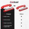 Power Distribution Block 12V 150A 1/4" Stud Marine Bus Bar 12 Volt DC Battery Busbar for Boat Automotive Solar Wiring