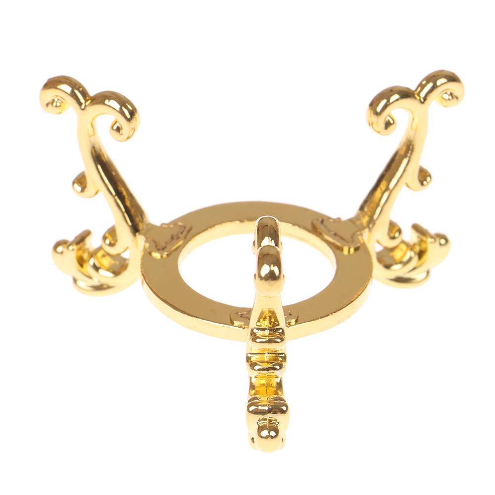 1 ks pozlacený stojánek na drahokamy/vajíčka, držák na křišťálovou kouli, ozdoba dekorativní