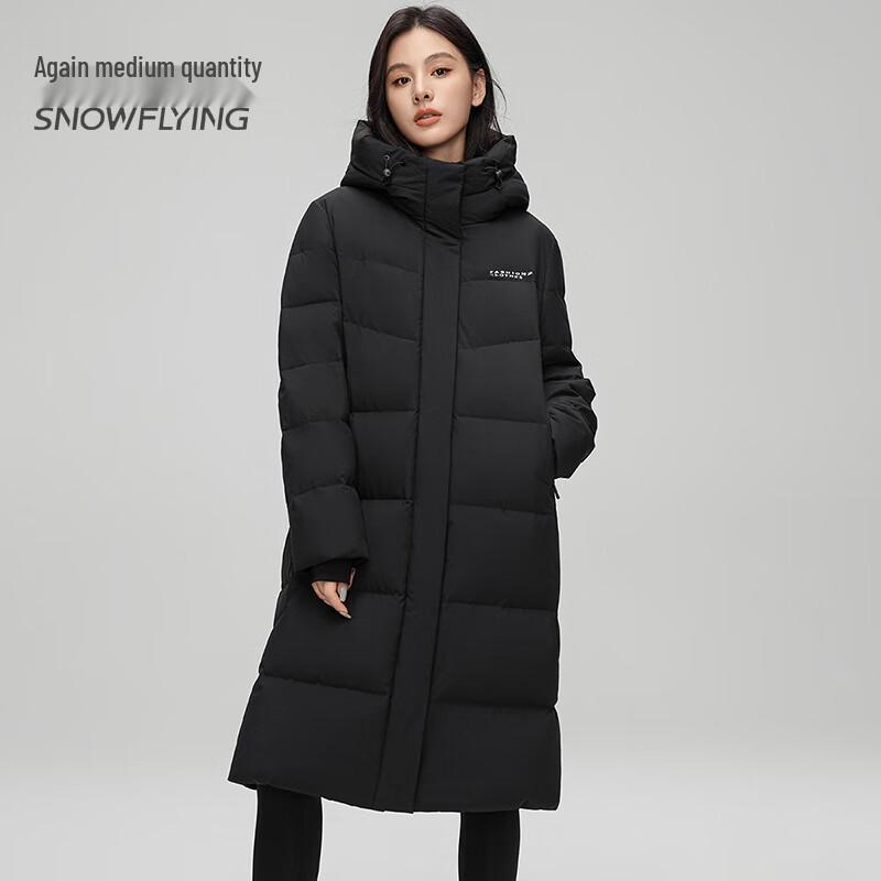 SNOWFLYING Women's Long Over-the-Knee Down Jacket