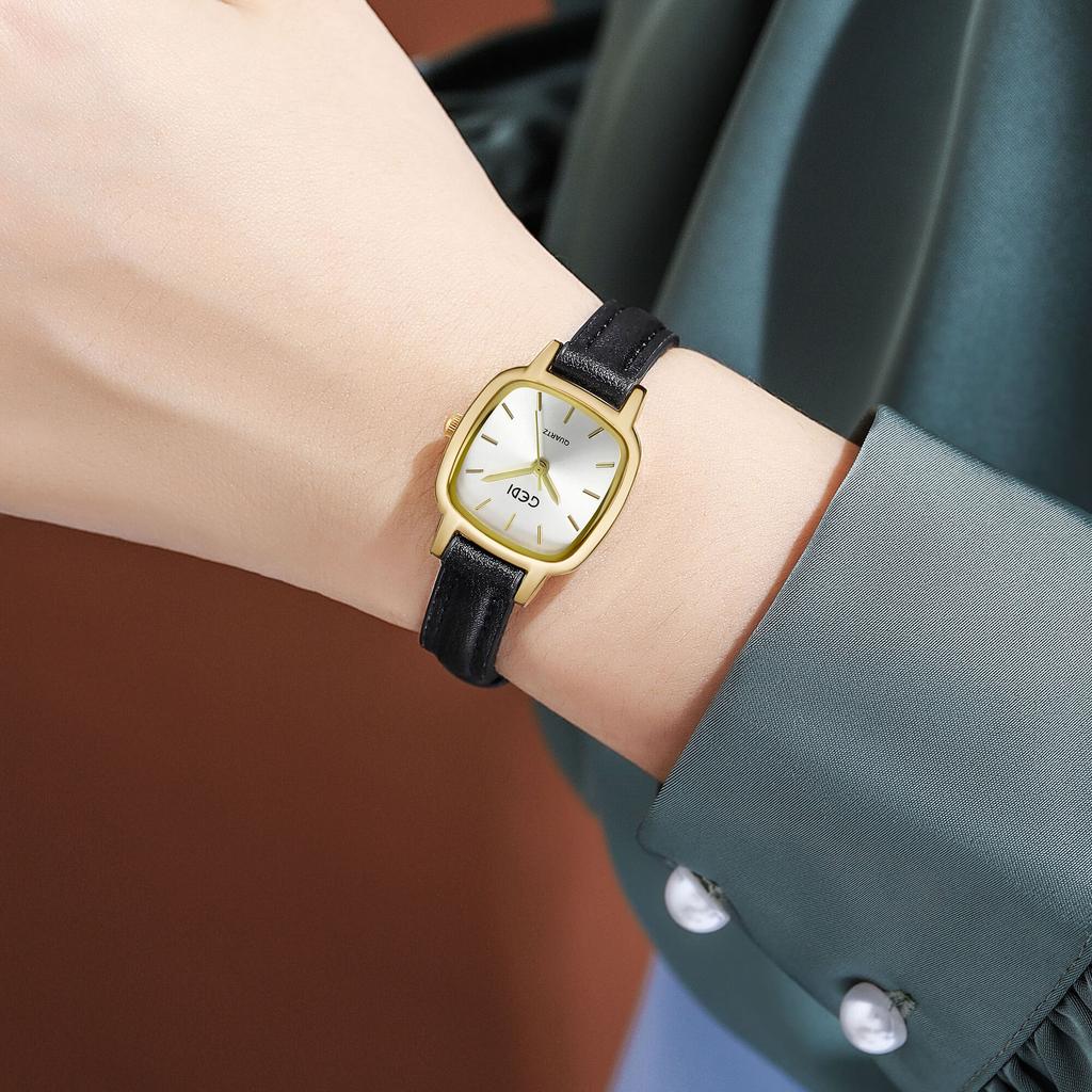 Minimalist style belt student small brown watch waterproof premium watch women's quartz Reloj Mujer
