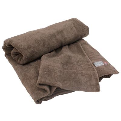 Certyfikowany koc-ręcznik Imabari by hiorie Mocha Wyprodukowano w Imabari Jednolita pościel HOTEL'S, Pojedynczy, Brązowy, Japonia, Marka, 100% Bawełna, Kolor,