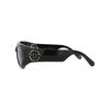 Philipp Plein Nylon Sunglasses Black Black Silver Shield Frame