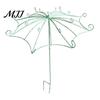 Elegant Trellis for Planters Vintage Umbrella Garden Trellis, Metal Climbing Plant Support, Shape Decorative Stand Terrace Vines Roses Clematis,