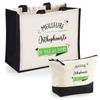 Tote Bag - PLANETEE - Duo Cabas Jute & Pencil Case (Speech Therapist Best of All) - Jute/Cotton - 33x42cm - Made In France