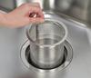 Gaona Deep Garbage Drain All Stainless Steel Sink 3 Pieces [Bulk Purchase] 13.5cm GA-PB055