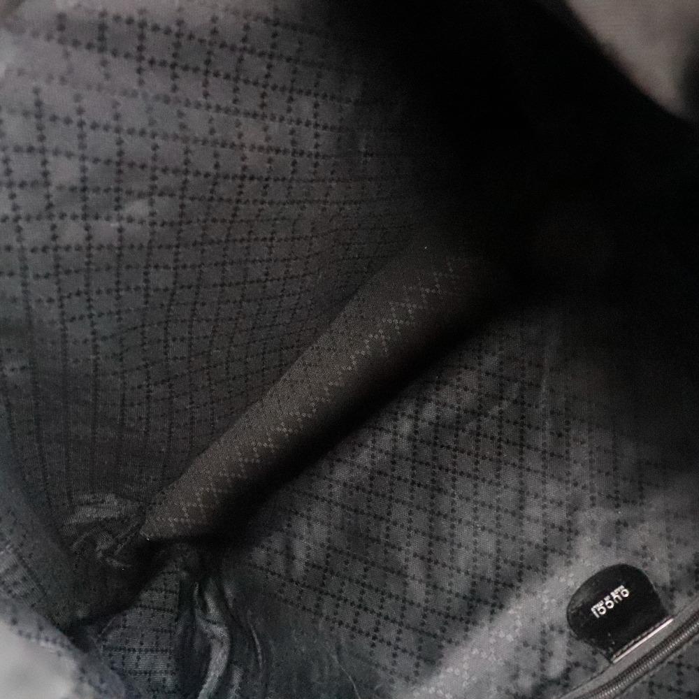 Gucci Bamboo Bag Tote Bag 002-2058-0412-5 black/Brown Nylon Canvas/leather Unisex Used