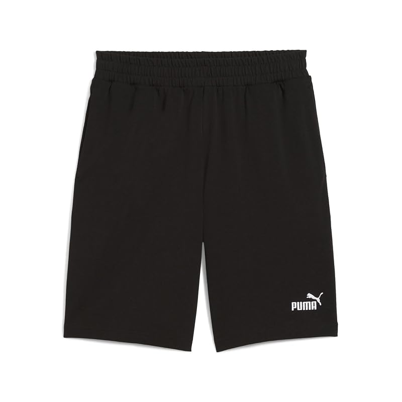 68754101_ESS NO.1 Logo Jersey 10 Shorts_Puma Black_L