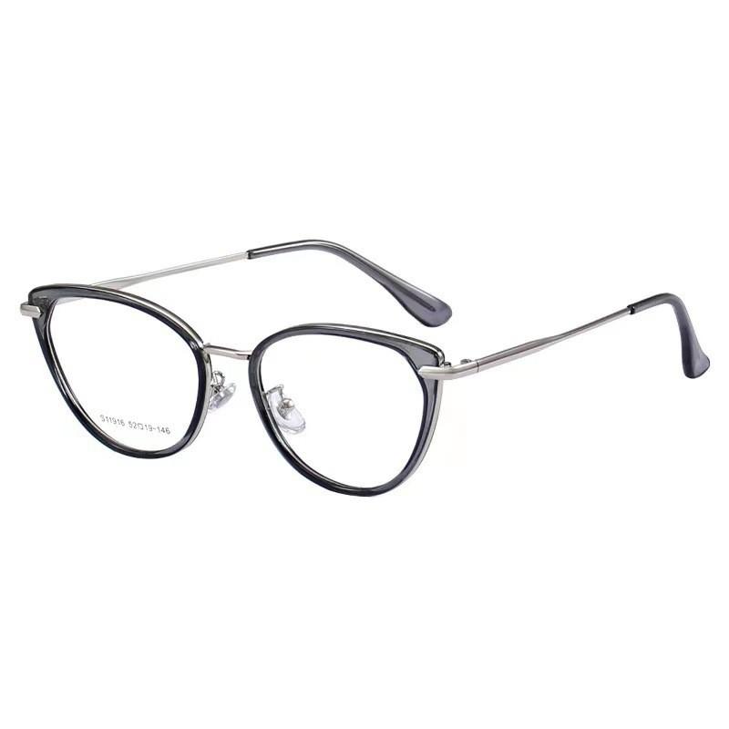 Cat-Eye Metal Frame Reading Glasses for Men & Women Office Eyewear Modern Eyewear Premium Eyewear Vision Aid