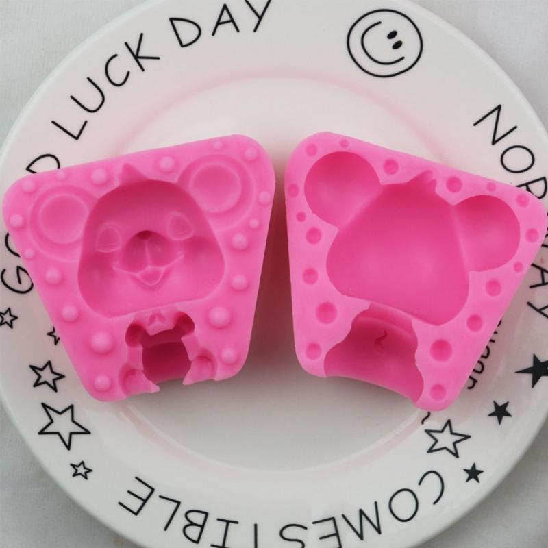 Soap Molds Silicone Craft Mold Fondant Soap Mouse Candy Molds Family