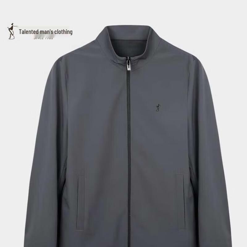 TRIES Men's Durable Versatile Stand-Collar Casual Jacket