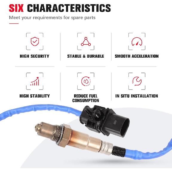 Oxygen Sensor Upstream O2 Sensor Bank 1 Sensor 1 Replacement for Ford F150 | Escape Explorer Focus Fusion Mustang Taurus E-150 E-250 E-350 for