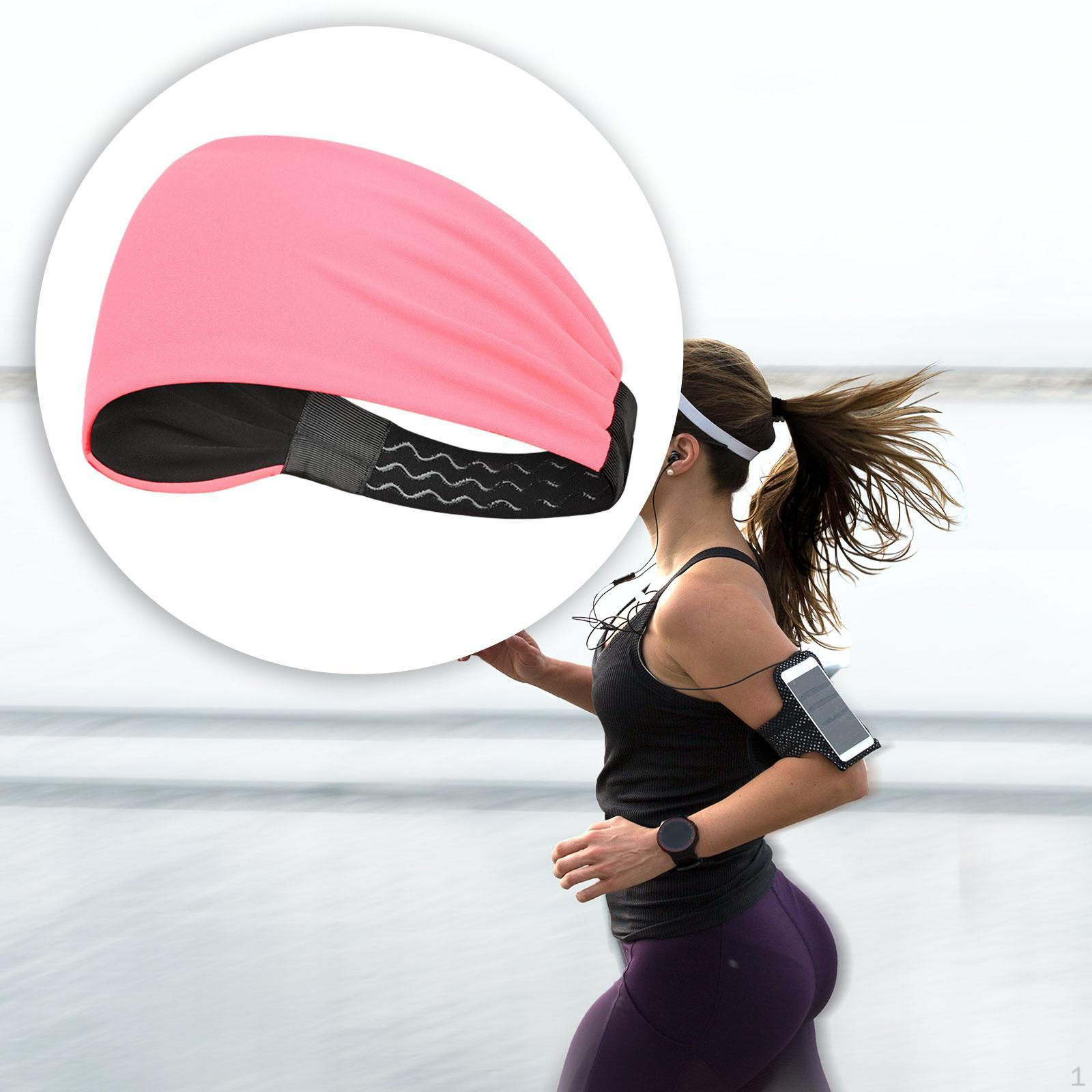 

Эластичная повязка на голову для занятий фитнесом и спортом розовый