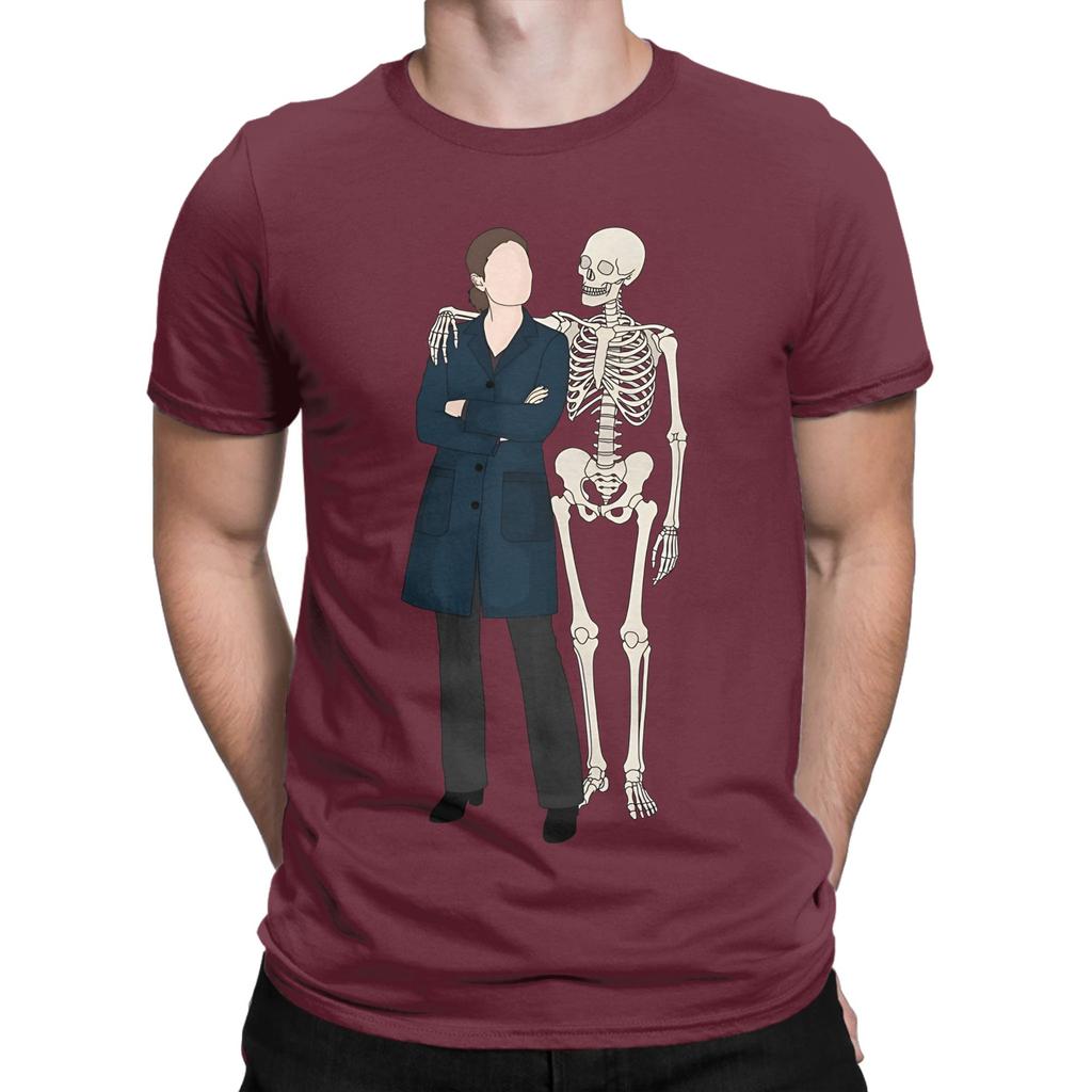 Temperance and Seeley Bones painting Graphic 100 Cotton TShirt Temperance and Seeley Bones Tops Tees For Unisex