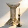Roman Pillar Garden Statues Resin Roman Column Figurines Display Pedestal Stand Sculptures Garden Outdoor Indoor Decors